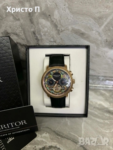 Часовник HERITOR (Rose Gold), снимка 2 - Мъжки - 54062835