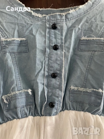 Дънкова рокля, снимка 2 - Рокли - 54251040