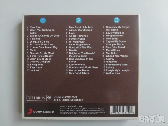 Dave Brubeck ‎– The Real... Dave Brubeck - оригинален троен диск CD1+ CD2 + CD3, снимка 3 - CD дискове - 54230623