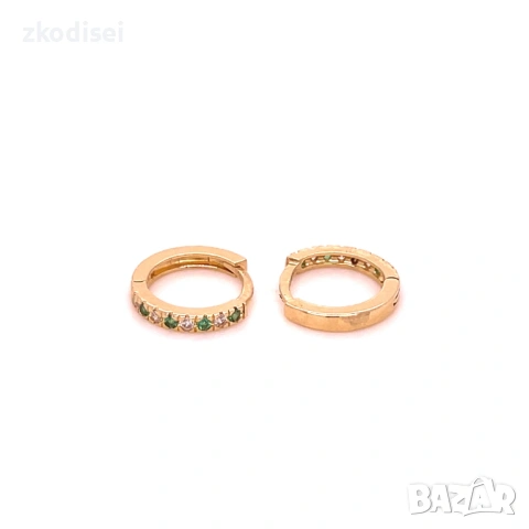 Златни детски обеци 1,31гр. 14кр. проба:585 модел:38118-5, снимка 2 - Обеци - 54074514