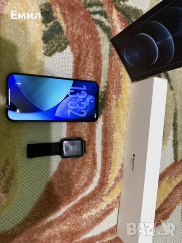 Продавам IPhone 12 Pro Max с Apple Watch 3 series 42 mm, снимка 4 - Apple iPhone - 55165348