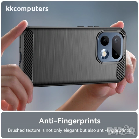 Карбонов TPU Калъф за Realme 16 Pro 5G - Четкана текстура, Антиотпечатък, 3 цвята, снимка 7 - Калъфи, кейсове - 54179990