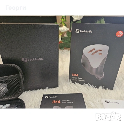 Fosi Audio IM4 Open-Back IEM слушалки – чисто нови, пълен комплект, снимка 3 - Слушалки и портативни колонки - 54824686