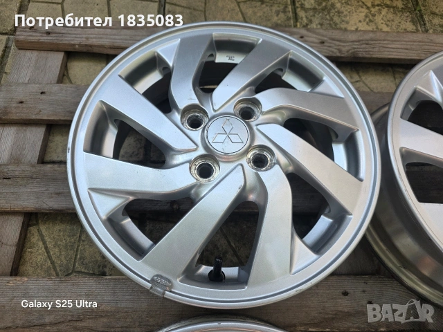 Лети джанти 14ки 4х100 Mitsubishi, снимка 4 - Гуми и джанти - 55178909