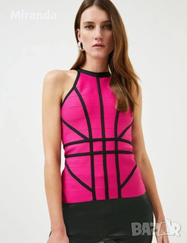 Karen Millen топ фуксия