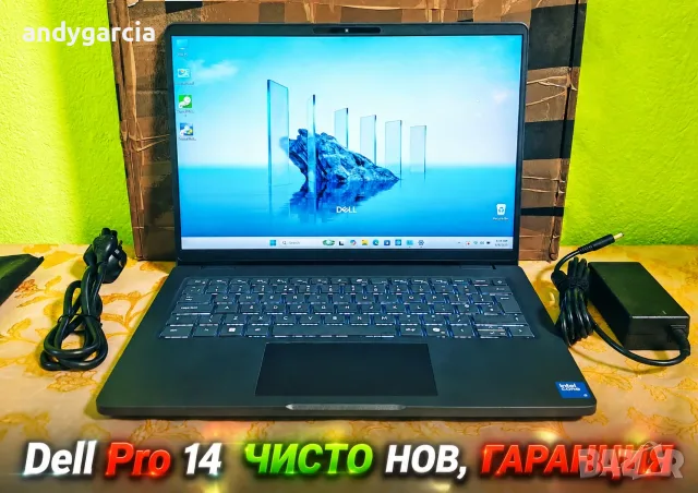 Dell Pro 14/14" Full HD+/Intel Core 5 120U/16GB RAM/512GB SSD NVMe/ 12 месеца гаранция ЧИСТО НОВ, снимка 1 - Лаптопи за работа - 53377275