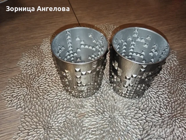 2 броя оригинални кристални чаши за уиски на известната немска марка Nachtmann, серия Punk, снимка 2 - Чаши - 55565698
