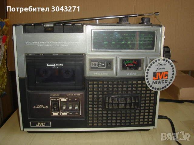 Радио касетофон ЖЕЙ ВИ СИ МОДЕЛ 9407 ЕЛ СИ