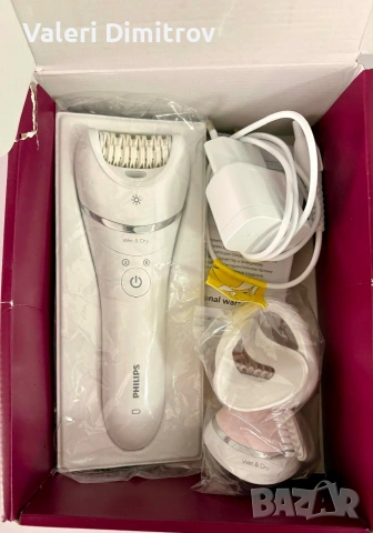 Епилатор PHILIPS SERIES 8000 BRE715/00 МИЕЩА СЕ ГЛАВА, снимка 3 - Друга електроника - 55180223