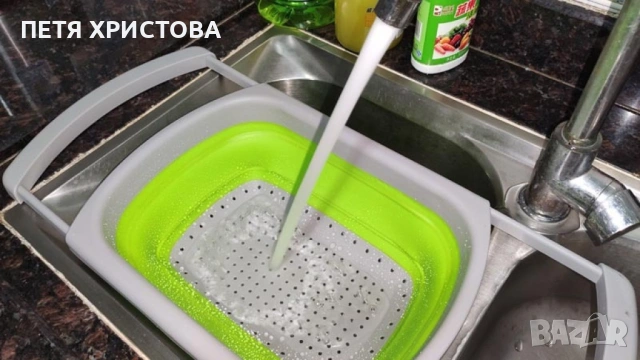 Сгъваема правоъгълна кошница