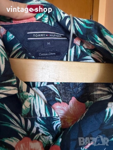 Риза  Tommy Hilfiger ( лен и памук), размер М\L, снимка 6 - Ризи - 54246161