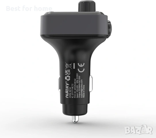 NULAXY Bluetooth 5.3 54W адаптер за кола с 4 порта за зареждане [PD 36W и QC3.0 18W], снимка 9 - Друга електроника - 54541951