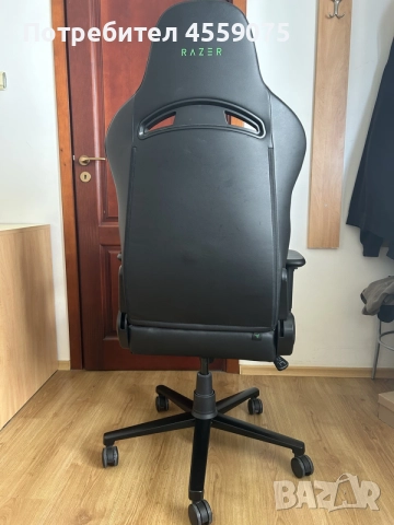 Стол Gaming Razer Enki X, Черен/Зелен с възглавничка за глава, снимка 2 - Столове - 55341628