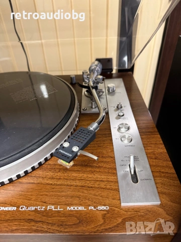 🔈Колекционерски грамофон PIONEER PL-550 - Direct drive🔈, снимка 3 - Грамофони - 54199595