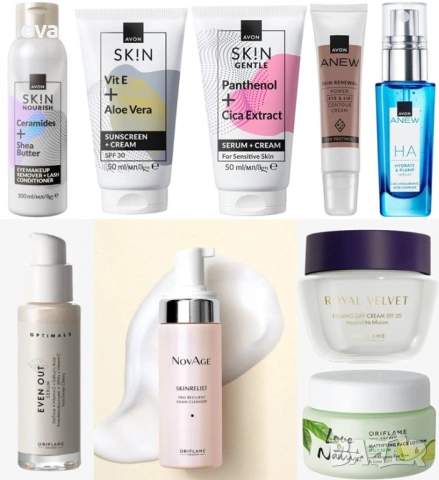 Продукти за лице AVON, ORIFLAME