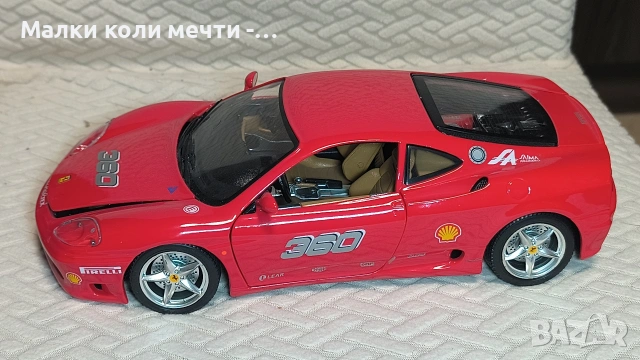 метална количка Ferrari 360 Мodena , мащаб 1:18