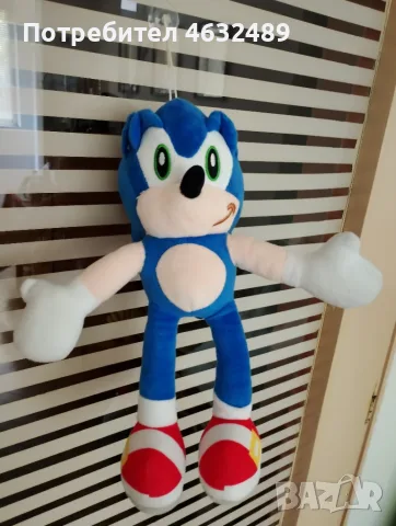 Плюшена играчка Соник/Sonic син