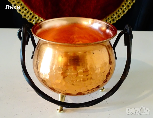 Медно менче 250 мл. , снимка 4 - Антикварни и старинни предмети - 53951926