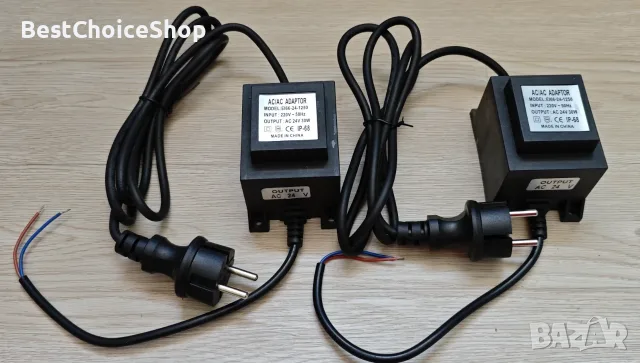 трансформатор 230V към 24V, AC/AC, 30W, IP68 водоустойчив захранващ блок - 30W, снимка 2 - Друга електроника - 55408488