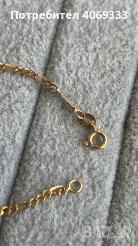 Златна 18 карата гривна детска 2.1 гр, снимка 4 - Гривни - 54322506
