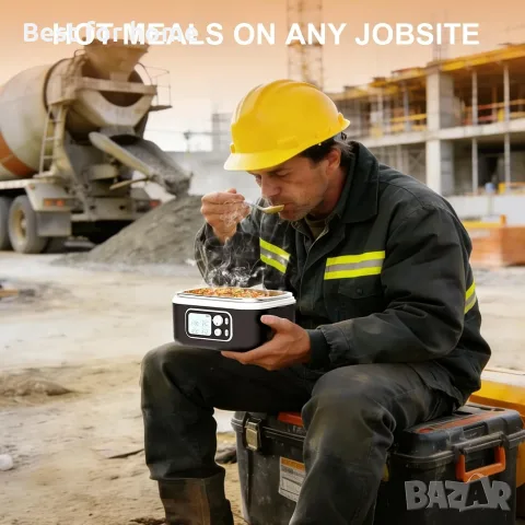 Безжична отопляема кутия за обяд, 27000mAh (черна, контейнер 1.5L x 1) , снимка 6 - Кутии за храна - 55646234