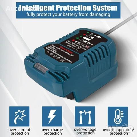Мини зарядно за батерии за Bosch 18V Li-ion , снимка 6 - Винтоверти - 54506744