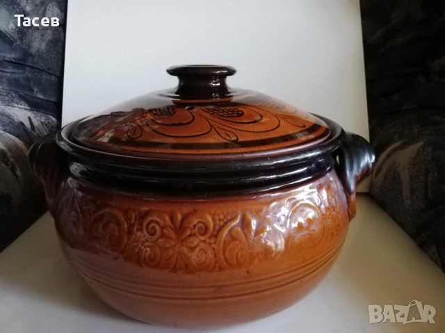 Продавам Гювеч 6л. Троянска керамика, снимка 3 - Съдове за готвене - 54987692
