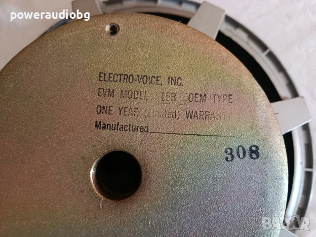 Американски Профи 15 инча говорител Electro Voice EVM 15B - 500W/1000W - 8 OHM - 1бр., снимка 3 - Тонколони - 55382457