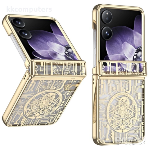 Твърд Калъф за Xiaomi Mix Flip 5G Mechanical Legend Electroplating PC с Протектор – 5 цвята