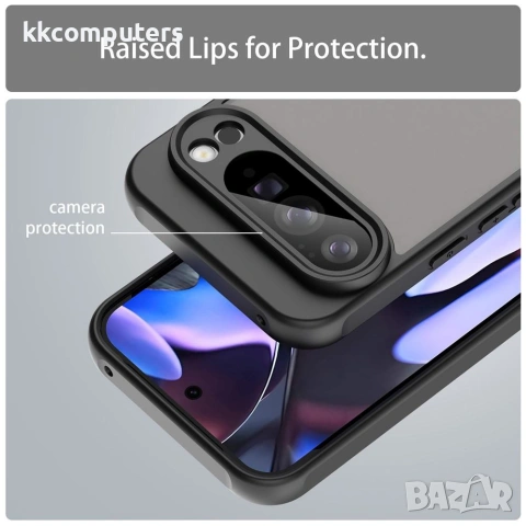 Google Pixel 10 Pro XL Калъф - Матов, PC+TPU, Въздушни възглавници, 4 цвята, снимка 9 - Калъфи, кейсове - 55112468