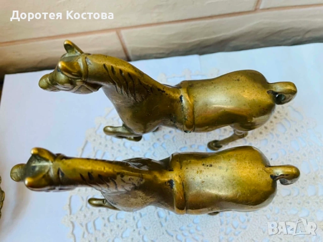 Красив месингов кон от Англия, снимка 5 - Антикварни и старинни предмети - 54685186