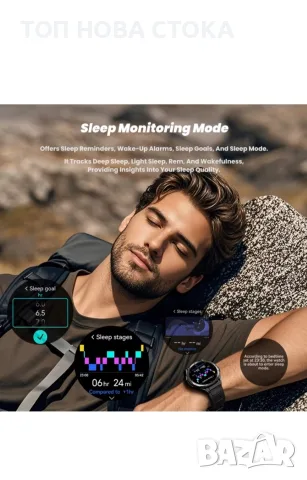 Смарт часовник OUKITEL Watch BT12, AMOLED екран 1.43", черен GPS, снимка 9 - Смарт часовници - 55409441