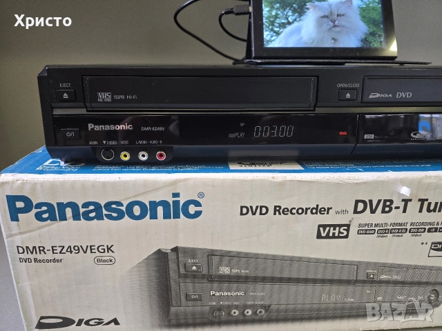📼🎶 Panasonic Dmr-ez49v 🎶📼 hifi VHS dvd Recorder Hdmi, снимка 2 - Плейъри, домашно кино, прожектори - 54349179