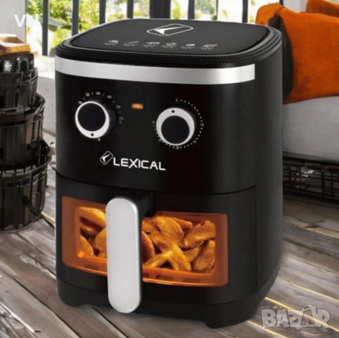 Фритюрник с горещ въздух LEXICAL LAF-3021 AirFryer 4,5l, снимка 4 - Фритюрници - 54671650