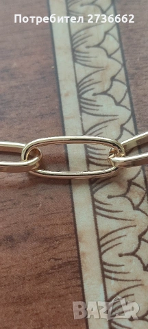 Позлатена гривна 9 ММ , снимка 4 - Гривни - 55164726