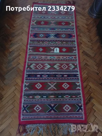 Автентична традиционна ръчно тъкана котленска пътека, черга-килим., снимка 4 - Антикварни и старинни предмети - 55598288