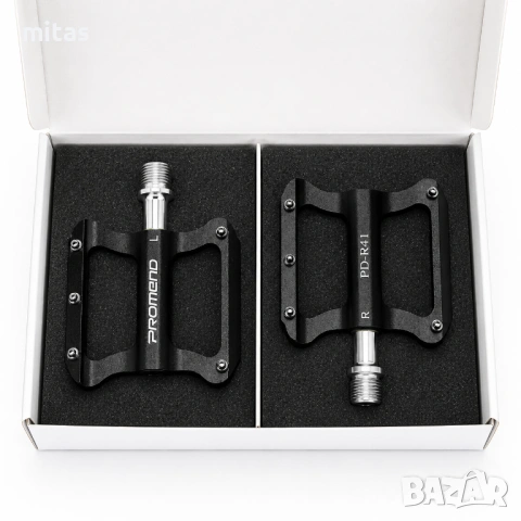 Ултра леки алуминиеви педали за велосипед PROMEND R41, Черни, 82x105x14mm, 250g, снимка 11 - Части за велосипеди - 50954893