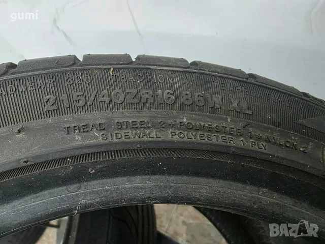 4бр летни гуми 215/40/16 KUMHO L06305 , снимка 6 - Гуми и джанти - 55413106