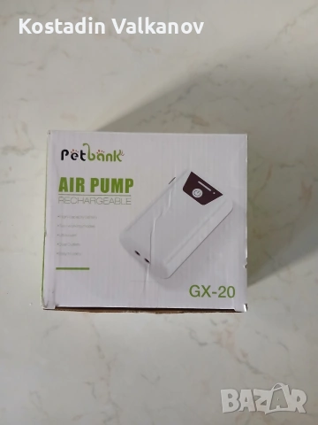 Въздушна помпа Petbank GX-20, предназначена за аквариуми