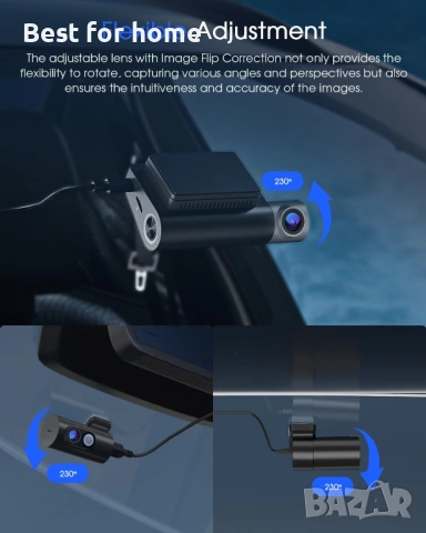 5K 3-канална видеорегистратор, снимка 9 - Камери - 54216882