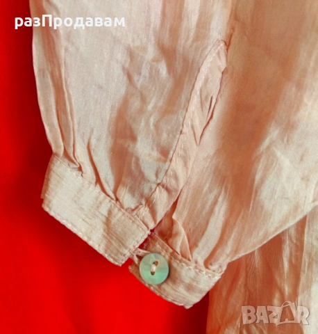 Туника от фина Коприна и седефени копчета, снимка 4 - Туники - 54709088