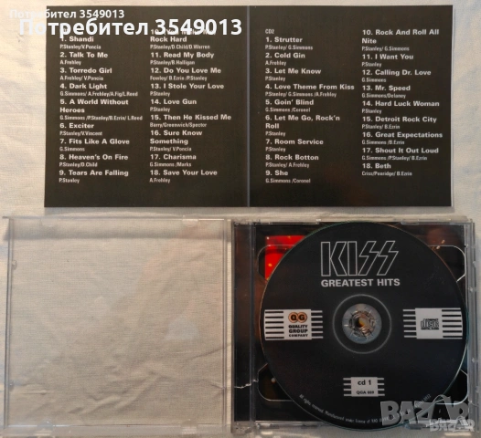 CD / ЦД компакт дискове - KISS, снимка 3 - CD дискове - 54214934