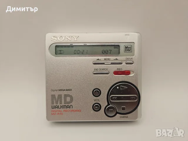 Sony mini disk player MD digital recording walkman MZ-R70 плеър мини диск, снимка 3 - Други - 55390205