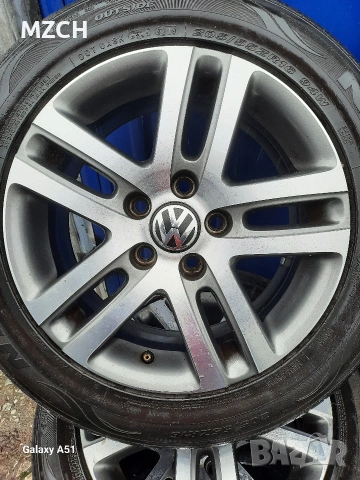 ляти джанти с гуми 5×112, фолксваген 16цола , снимка 4 - Гуми и джанти - 54071778