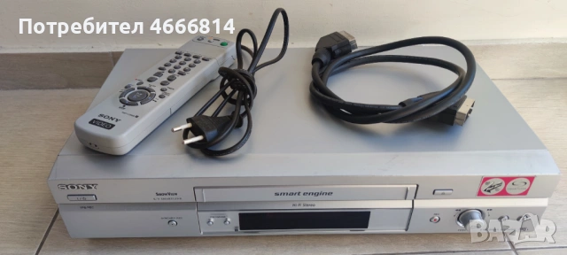 SONY видео VHS, снимка 2 - Плейъри, домашно кино, прожектори - 54228045