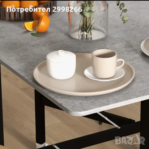 HOMCOM сгъваема маса – 120×80 см – НОВА, неразопакована маса за 4-6 души Сгъваема кухненска маса , снимка 2 - Маси - 55682742