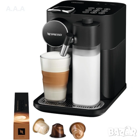 Кафемашина с капсули Nespresso De’Longhi Gran Lattissima Black, 19 бара, 1400 W, 1.3 л, снимка 4 - Кафемашини - 54606213