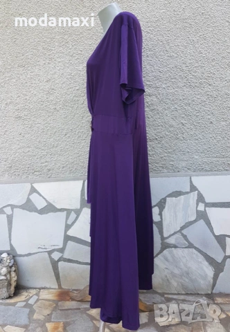 4XL  Нова дълга  официална рокля Rose Gal , снимка 5 - Рокли - 54982305