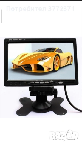 Монитор за кола с 7 инча LCD дисплей, HD 800 x 480 с задна камера , снимка 4 - Аксесоари и консумативи - 54824870