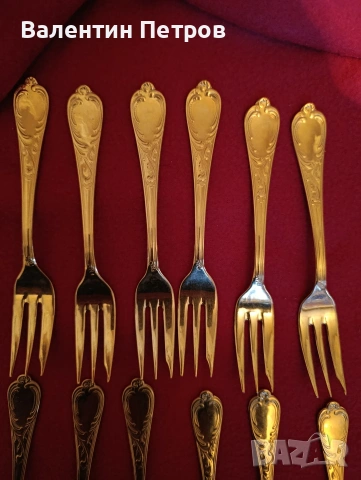 позлатени прибори солинген, снимка 3 - Прибори за хранене, готвене и сервиране - 54305417